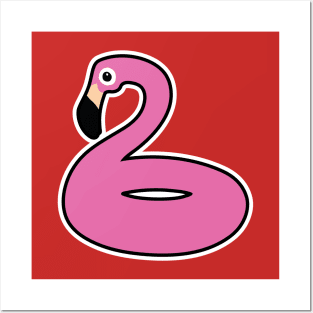 Pink Pool Flamingo - Flaminglet Basics! Posters and Art